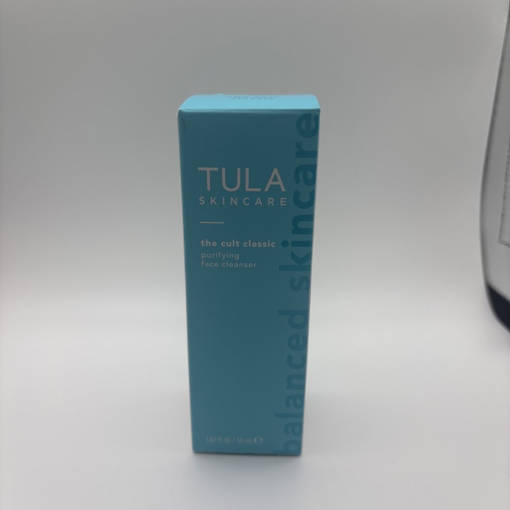 TULA The Cult Classic Purifying Face Cleanser 1.67oz Large Mini Size -New in Box